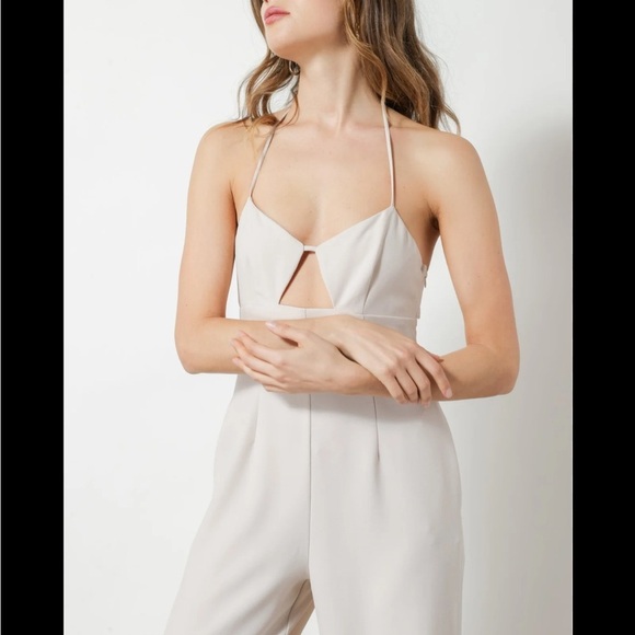 Line & Dot Leslie Jumpsuit Ecru - Picture 4 of 9